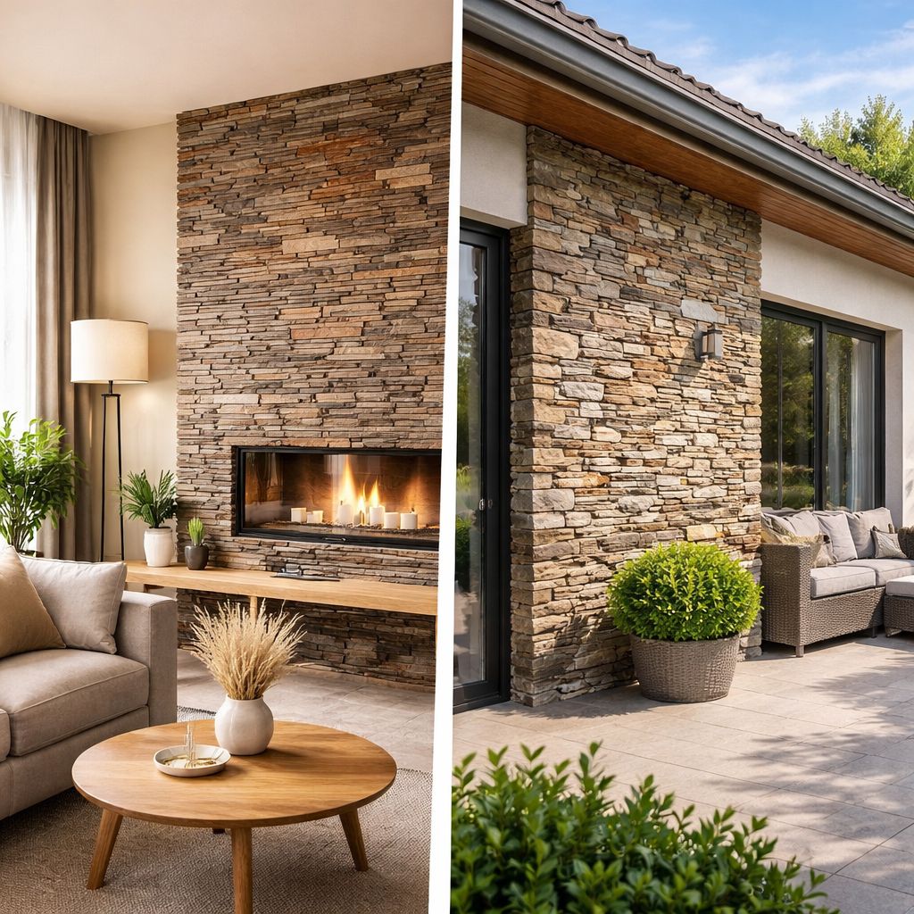 Ako vybrať kamenný obklad na stenu – interiér vs exteriér